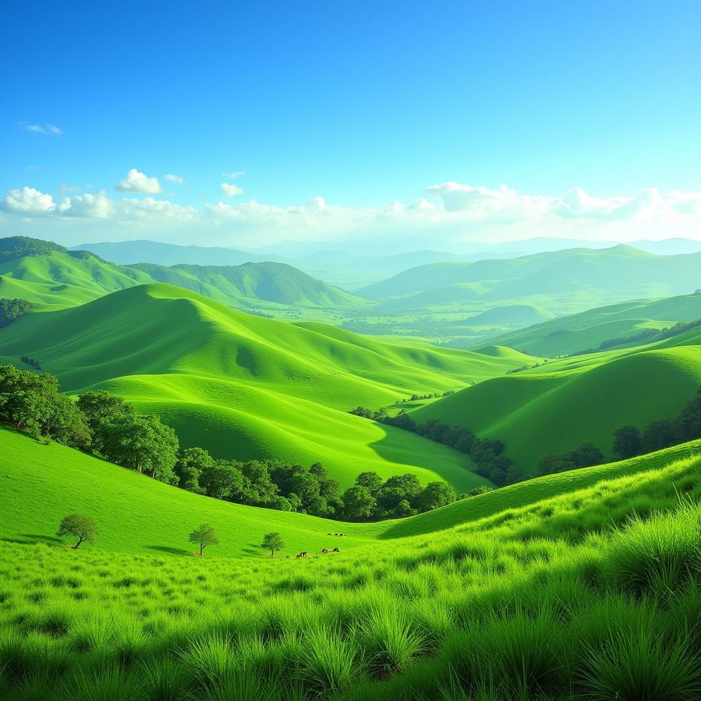 Green in African Landscape and Nature