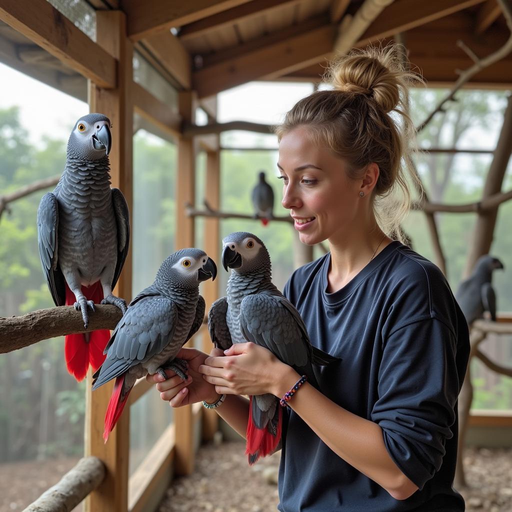 Healthy African Grey Congo Parrot Babies with Breeder