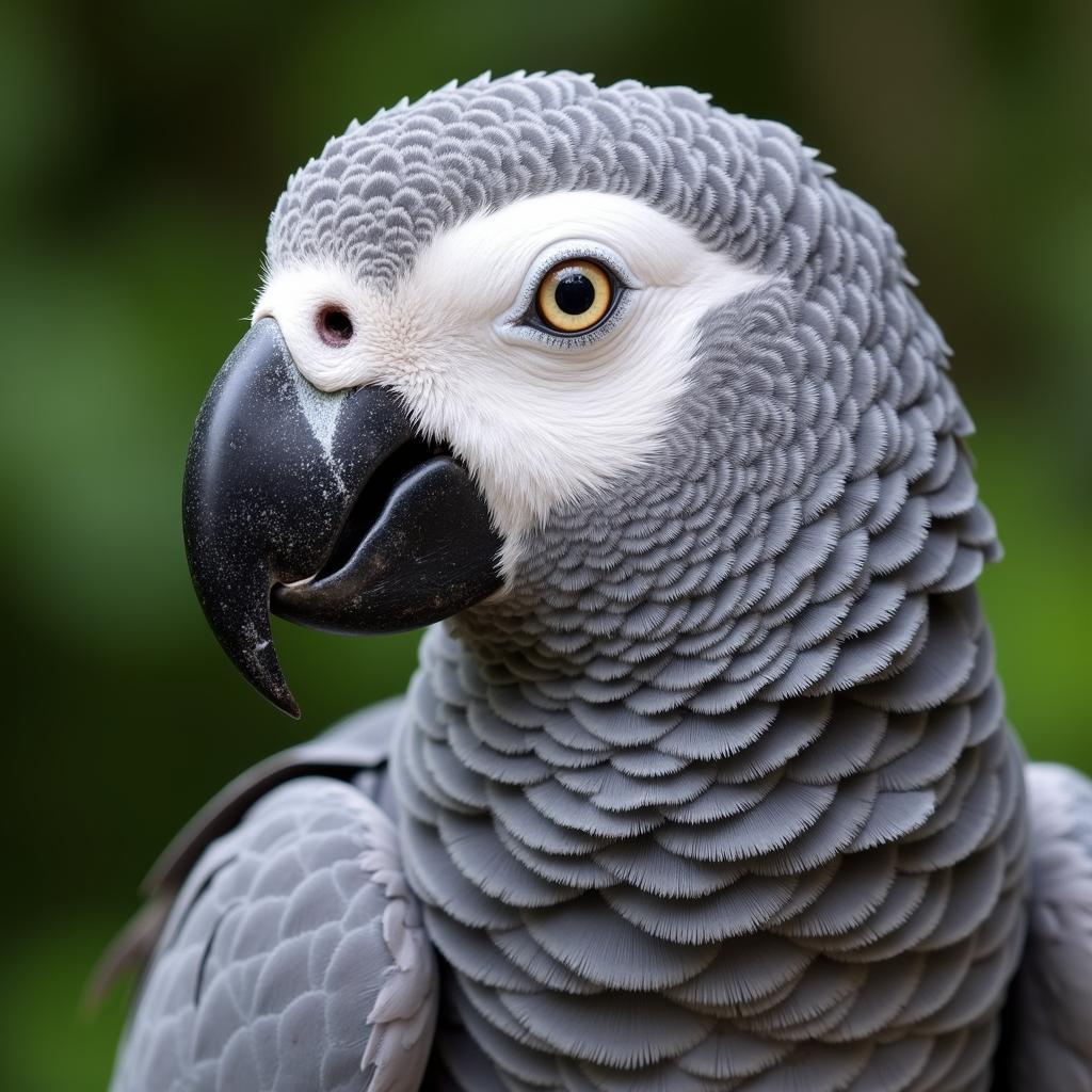 Healthy African Grey Parrot Feathers: A Sign of Well-being