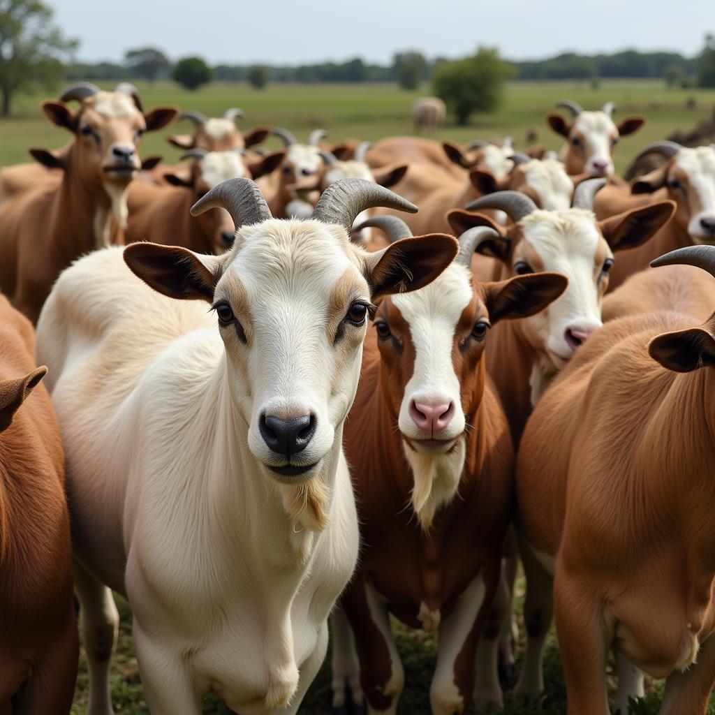 Healthy Boer Goat Herd