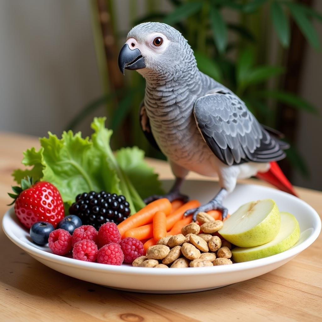 Healthy Diet for an African Grey Parrot Chick in Trivandrum