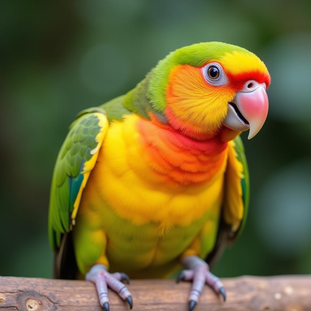 A Healthy Lutino African Lovebird