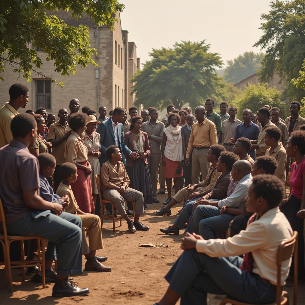 Historical African American Community Gathering