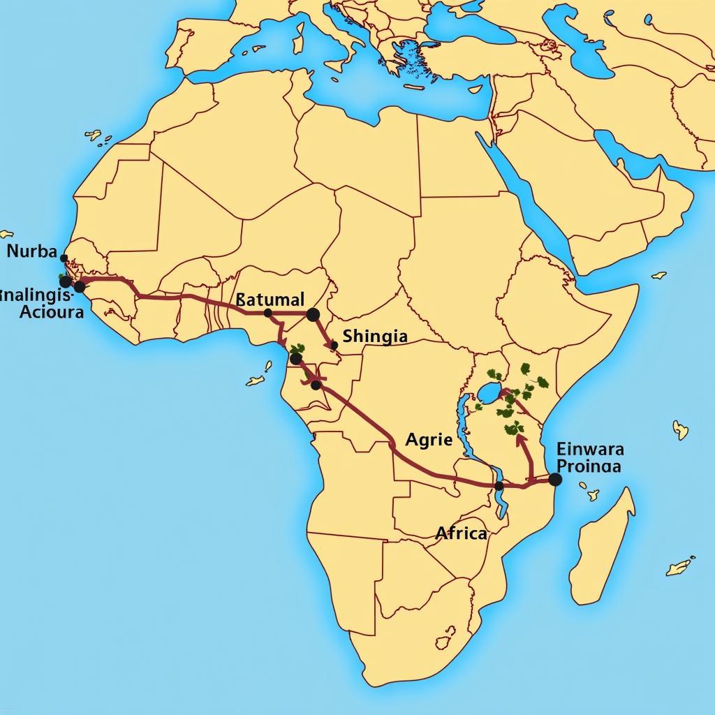 Historical African Firearms Trade Routes