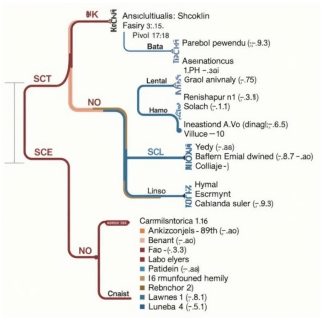 Hominin Phylogenetic Tree with Dimorphism Indicators