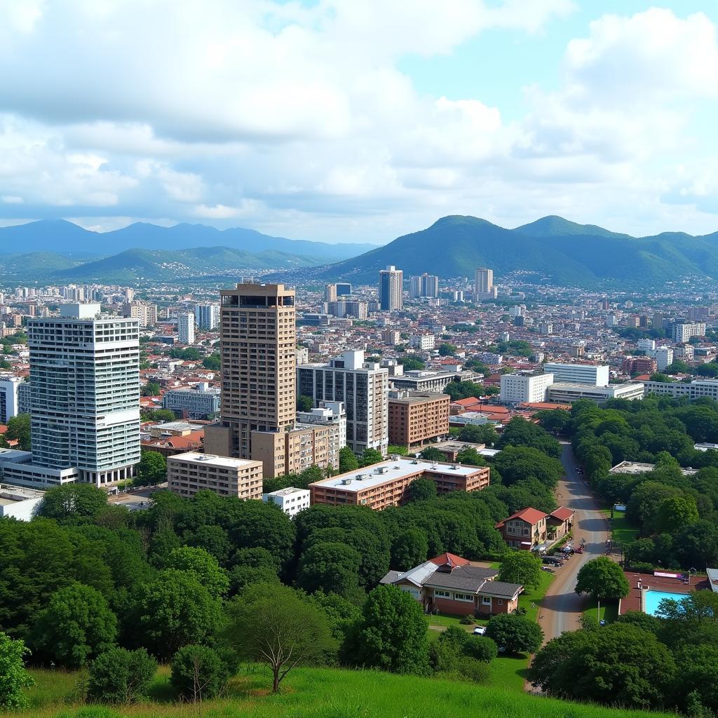 Modern Skyline of Kigali, Rwanda