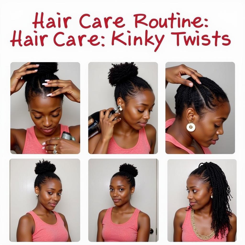 Kinky Twist Hair Care Routine