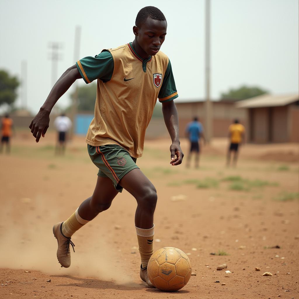 Lawal Mutiu Adjibola's Early Football Career in Africa