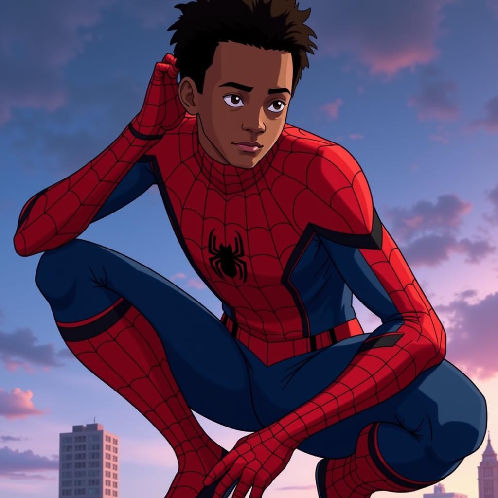 Miles Morales in Spider-Man: Into the Spider-Verse