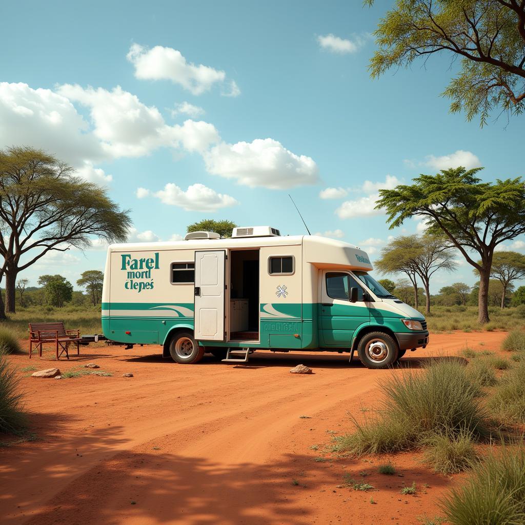 Mobile Medical Clinic in Remote Village