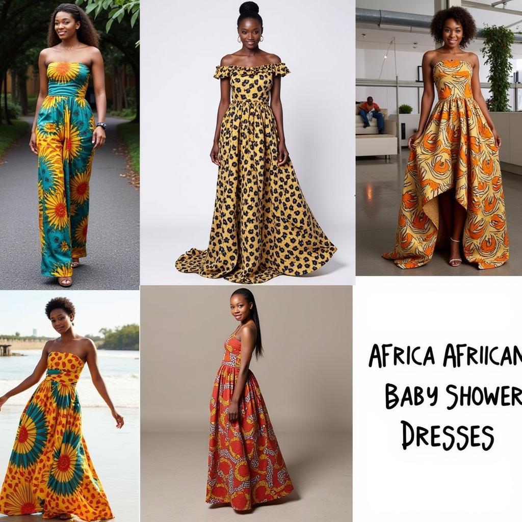 Modern Styles of African Baby Shower Dresses