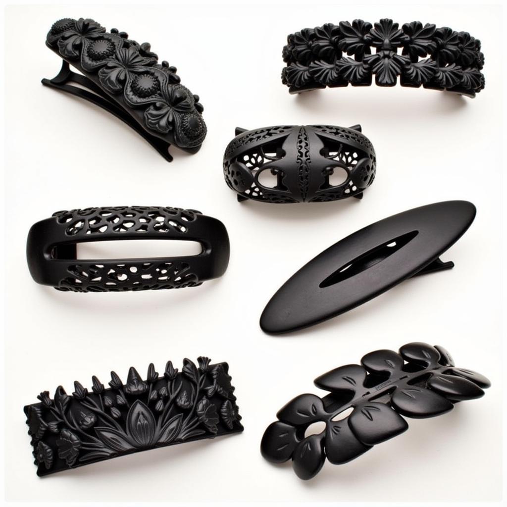 Modern African Ebony Hair Clip Designs