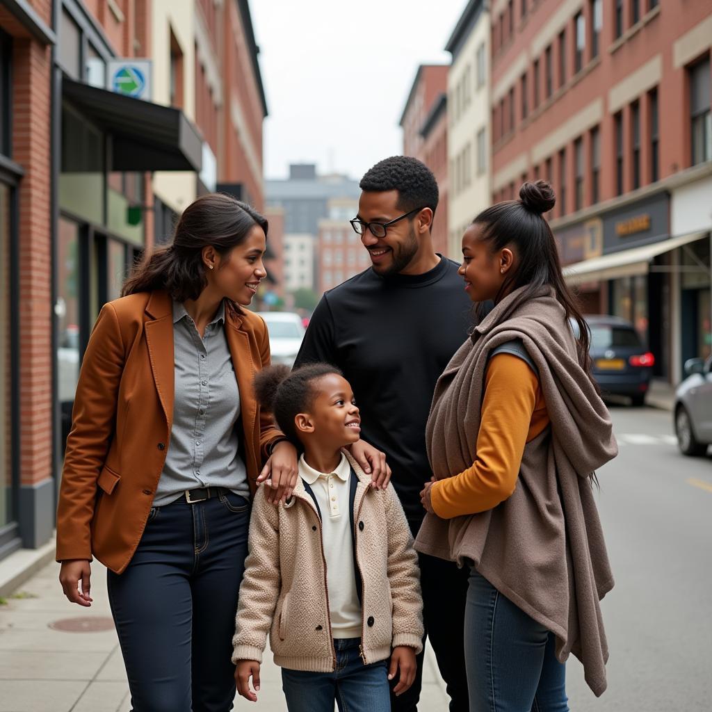 Modern African Family in an Urban Setting