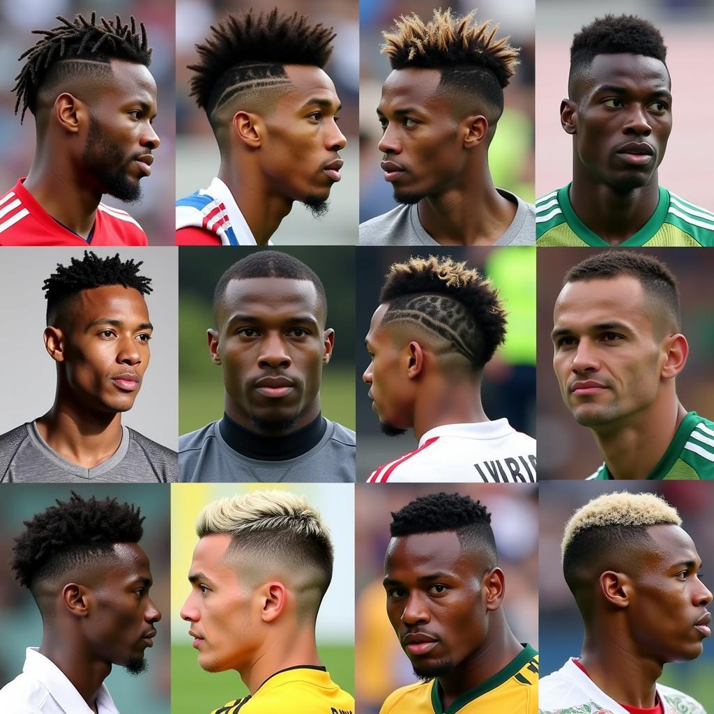 Modern African Footballer Hairstyles: Highlighting contemporary cuts and styles