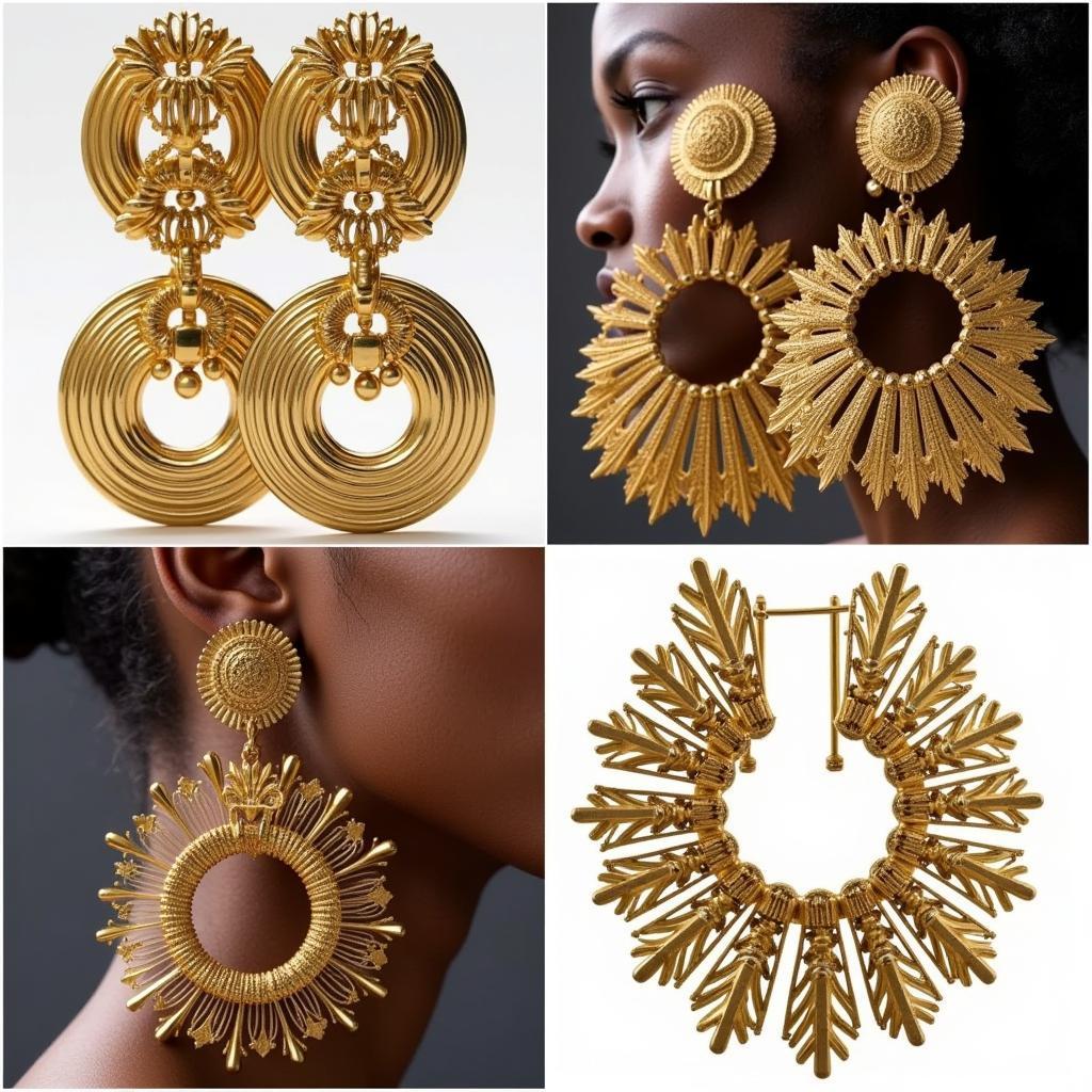 Modern African Gold Earrings: Ethical and Sustainable