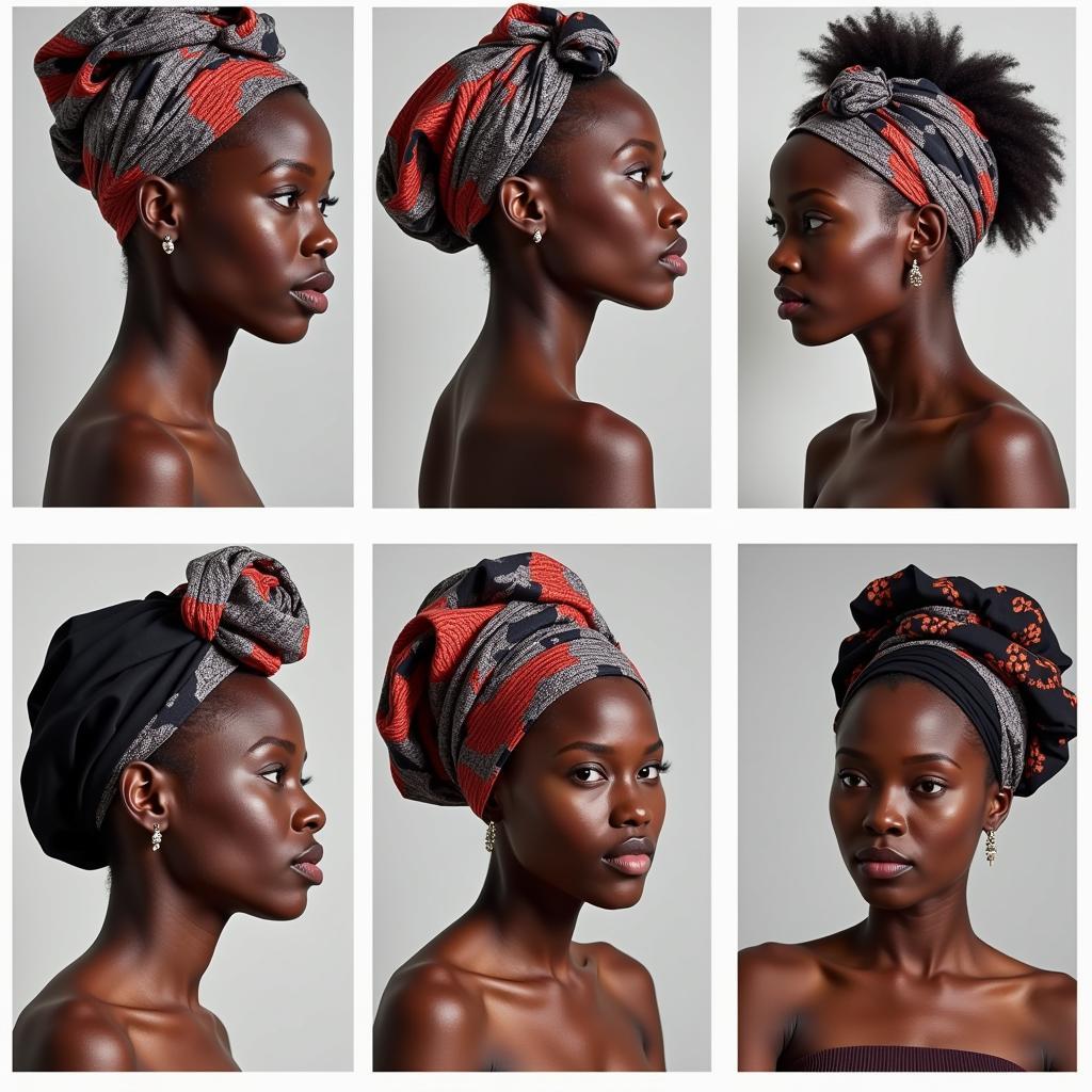 Modern interpretations of African headwraps by contemporary designers