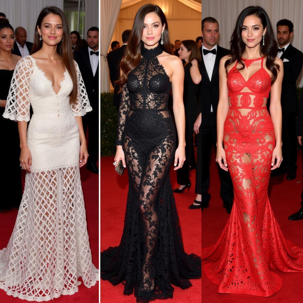 Modern African Lace Styles on the Red Carpet