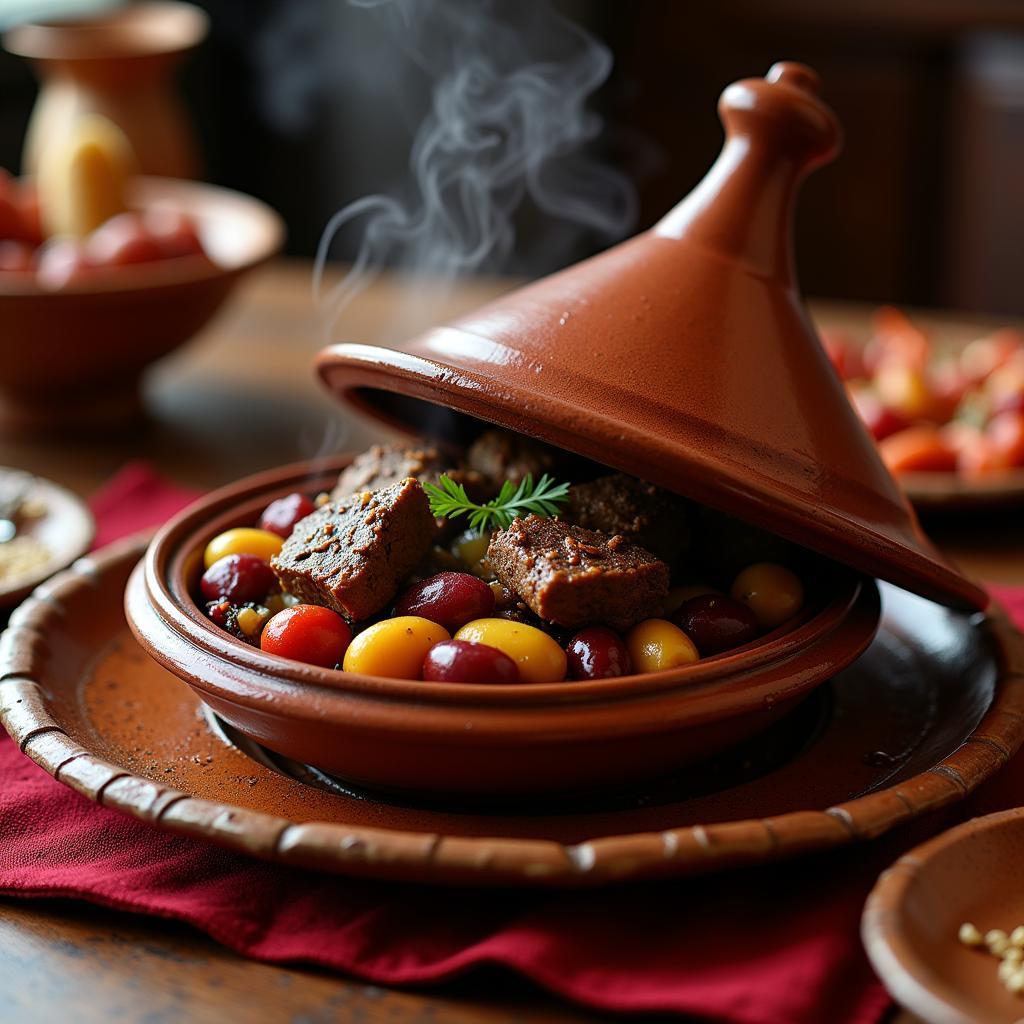 Moroccan Tagine with Lamb and Dried Fruits