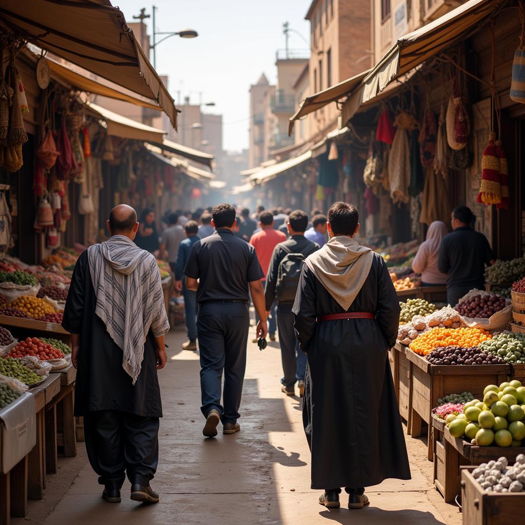 Moroccan Arabic Speakers Engaging in Daily Conversation