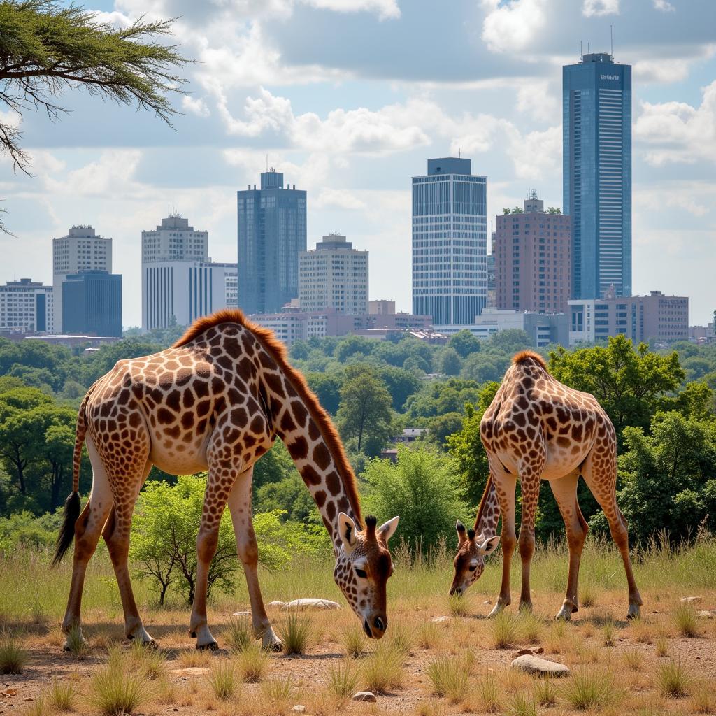 Wildlife in Nairobi National Park