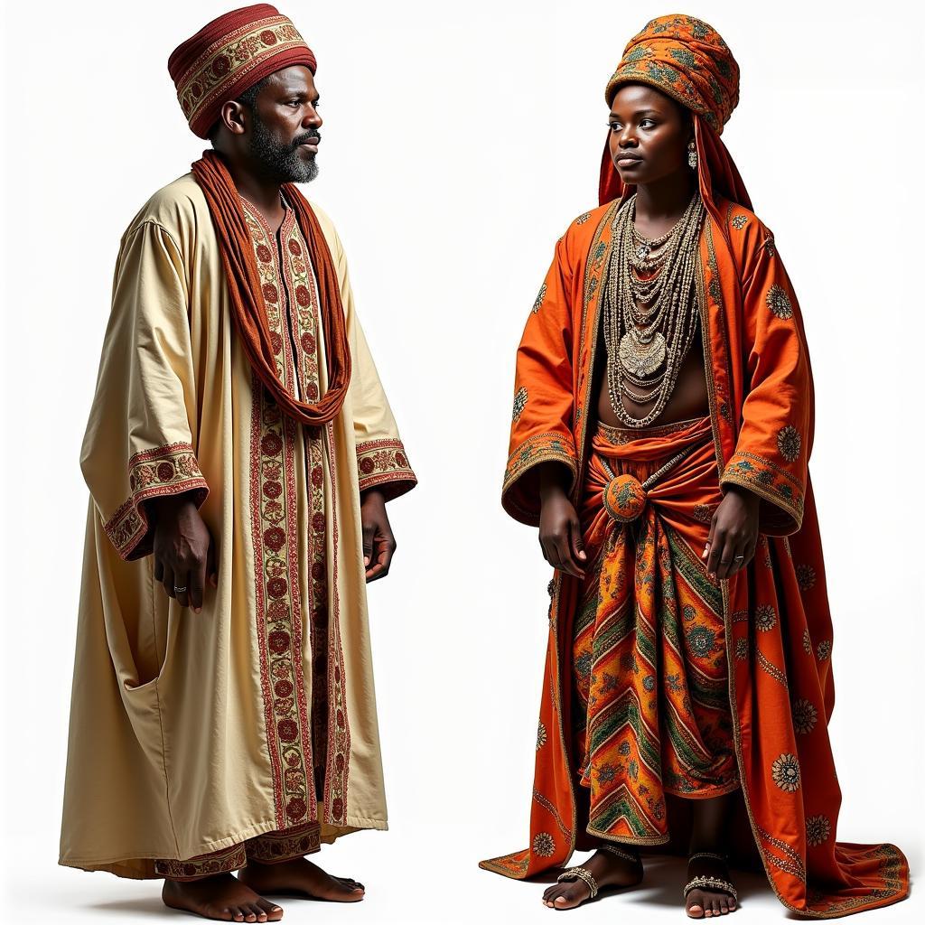 North African vs. Sub-Saharan African Clothing