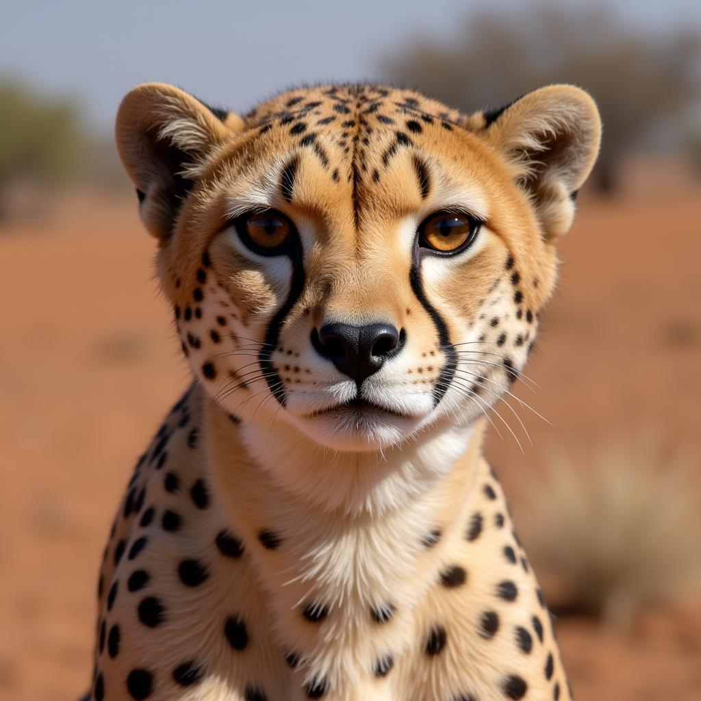 Northwest African Cheetah Desert Adaptation