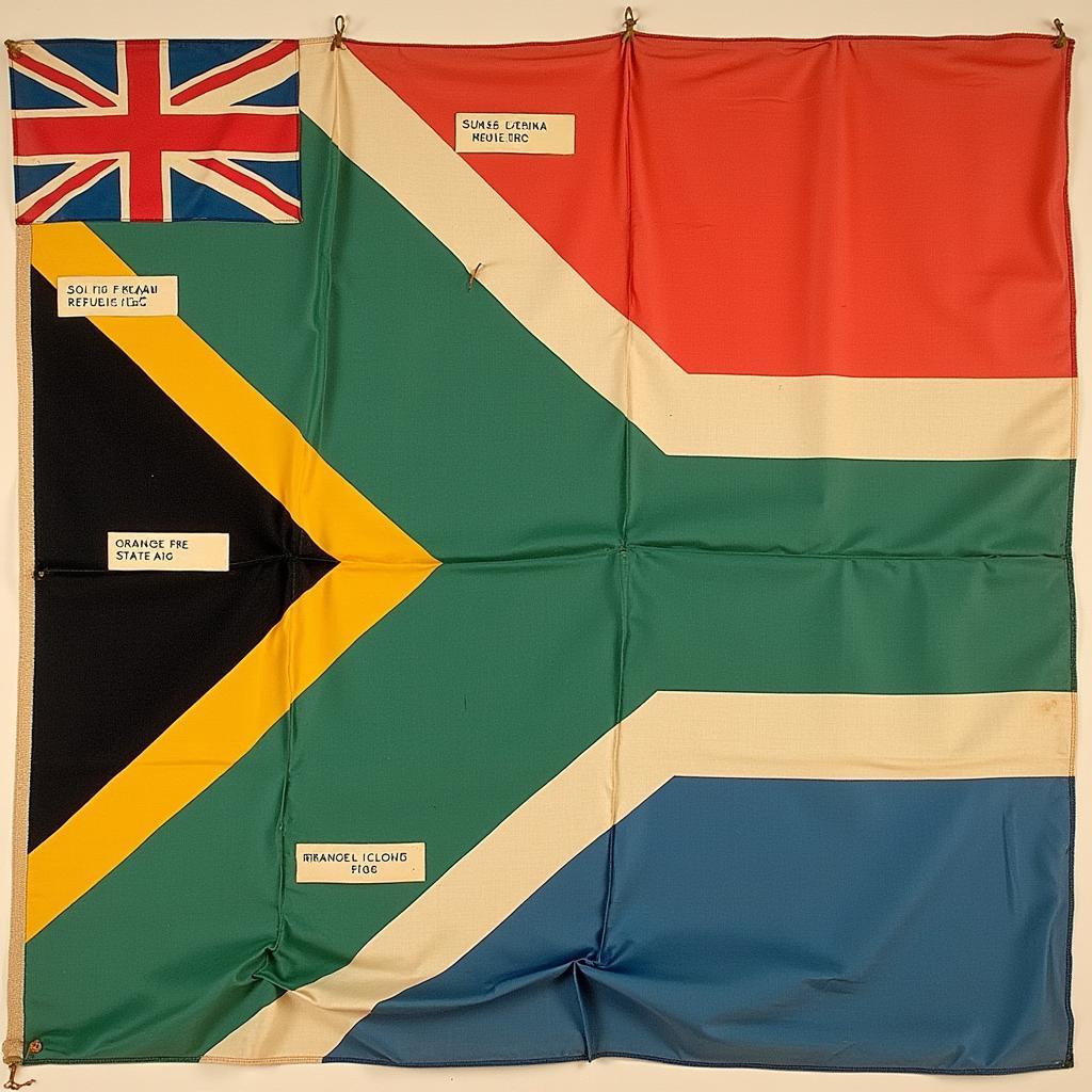 Old South African Flag Design Elements