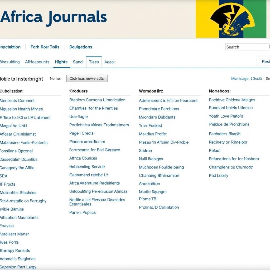 Online Database of African Journals