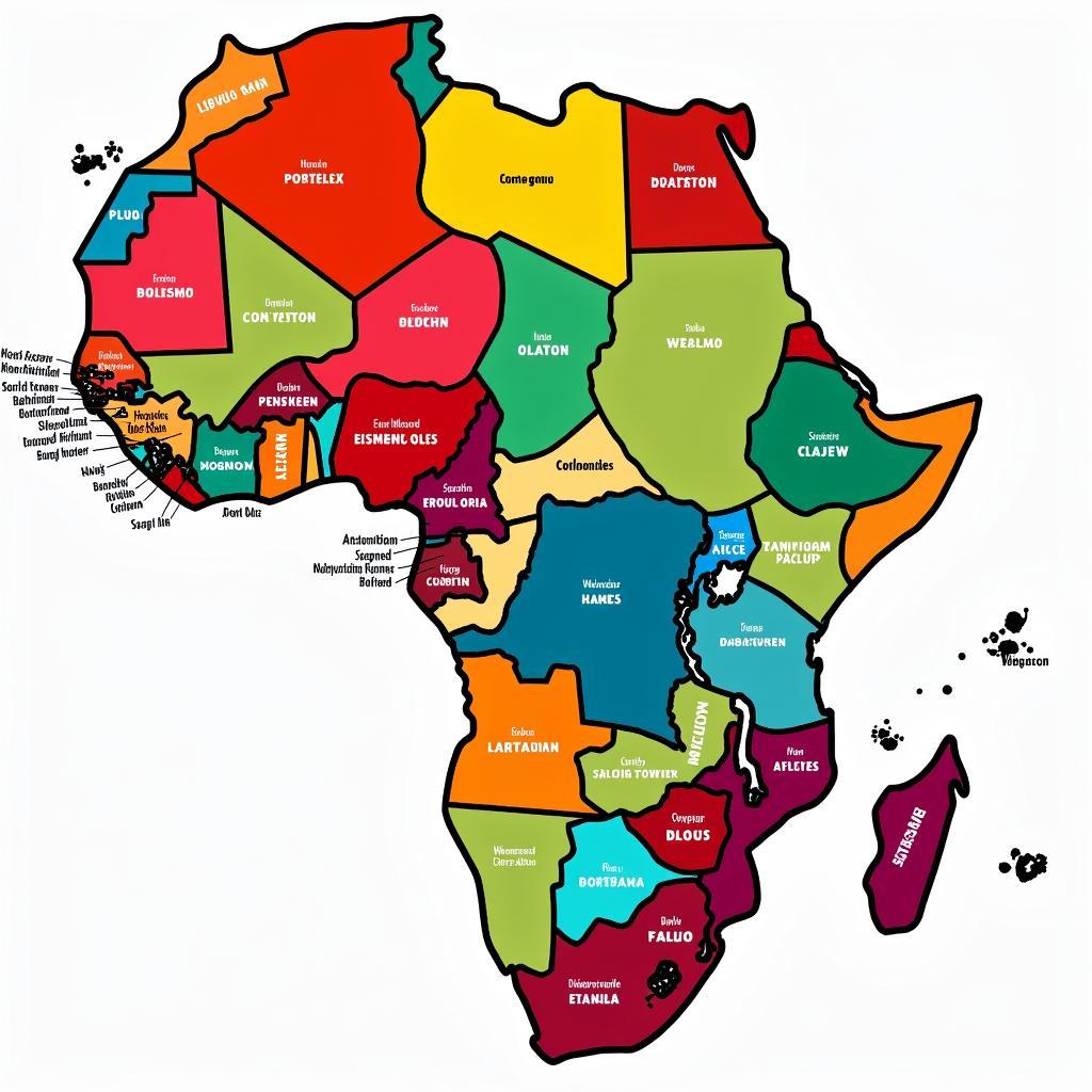 Map of Popular African Names Across Different Regions