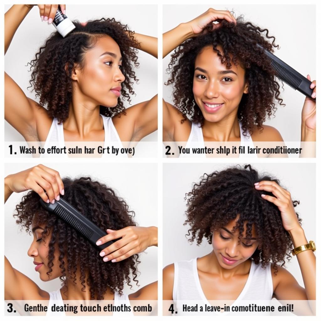 Preparing Curly Hair for Braiding