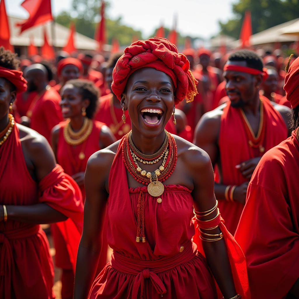 Red in African Ceremony and Ritual