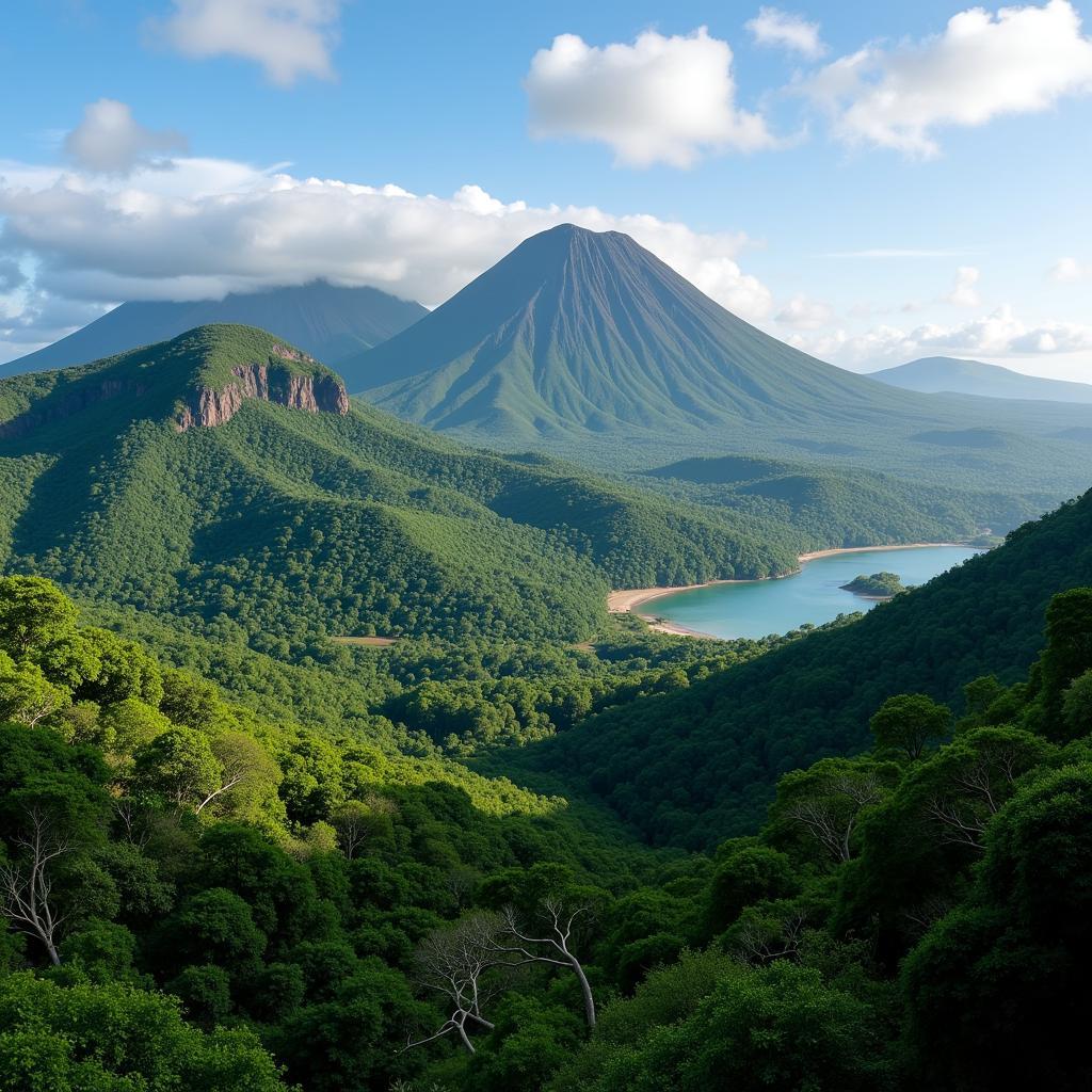 Sao Tome and Principe Volcanic Landscape