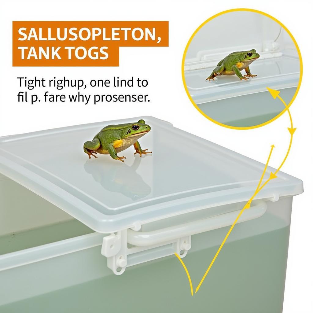 Secure African Clawed Frog Tank Lid