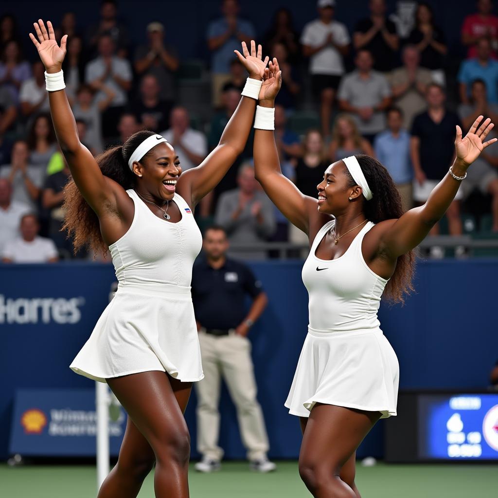 Serena and Venus Williams dominating the world of tennis