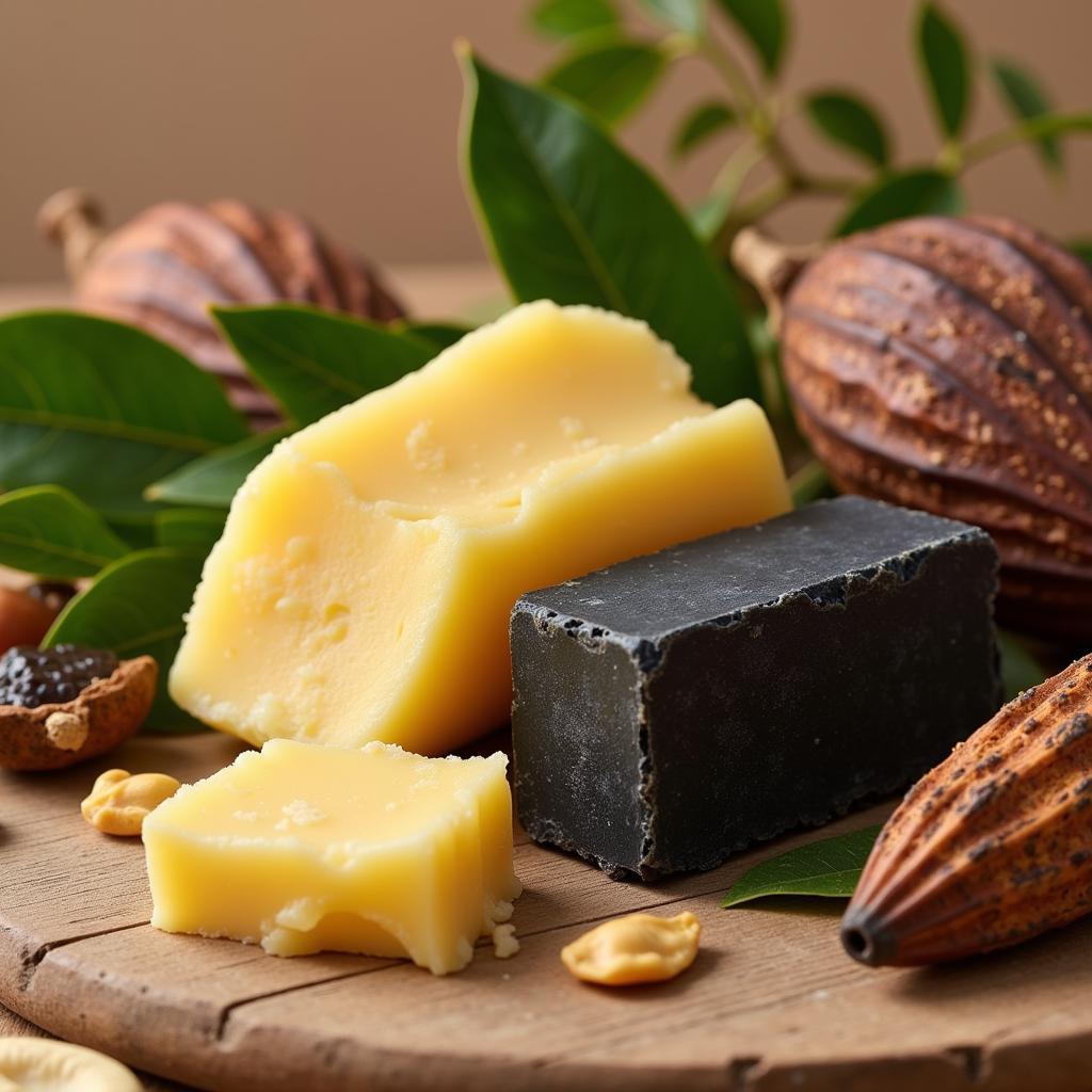 Shea Butter and African Black Soap Ingredients