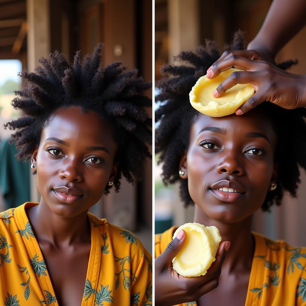 Using shea butter for African hair care in Bhopal