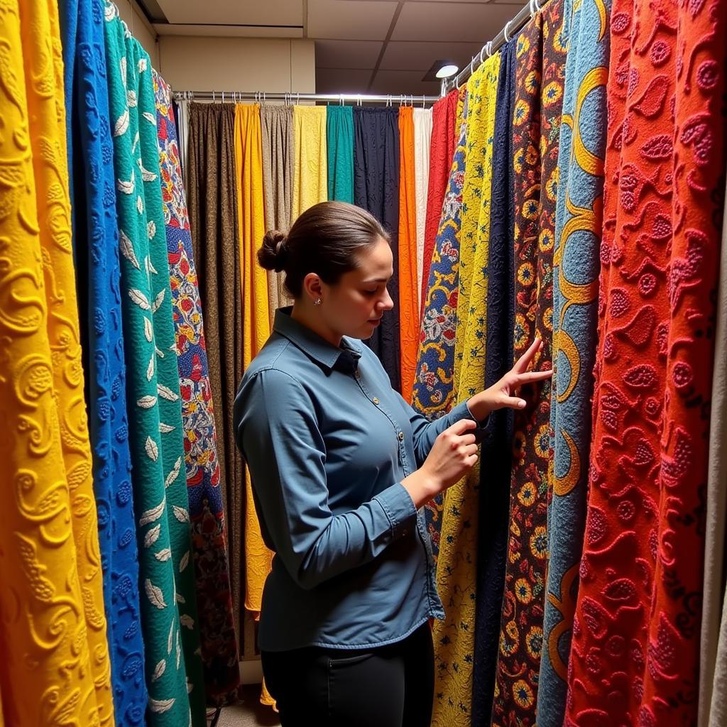 Shopping for African Lace Fabric in New York