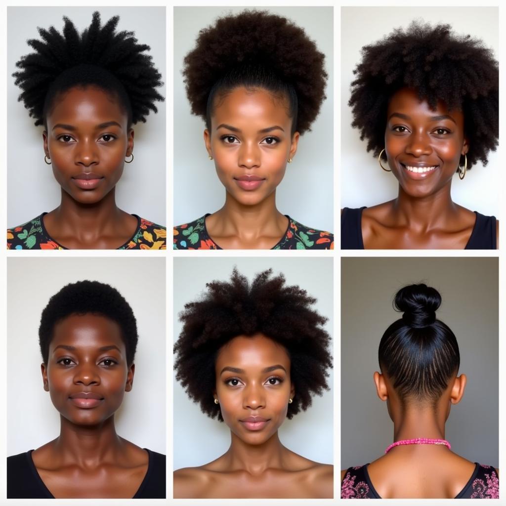 Showcasing the versatility of short haircuts for African American women embracing their natural texture.