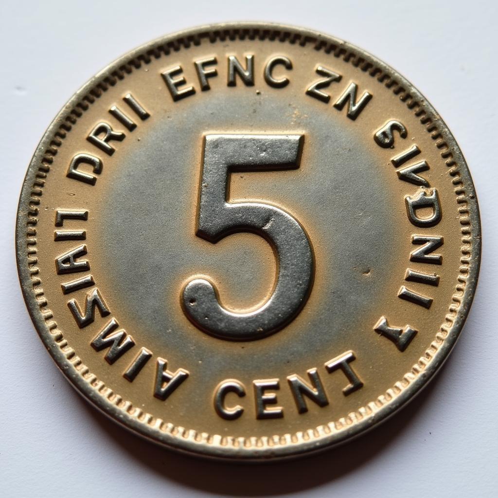 South African Five Cent Coin