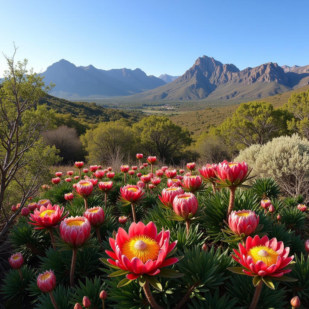 South African Fynbos Landscape