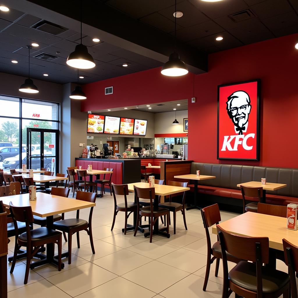 South African KFC Restaurant Interior