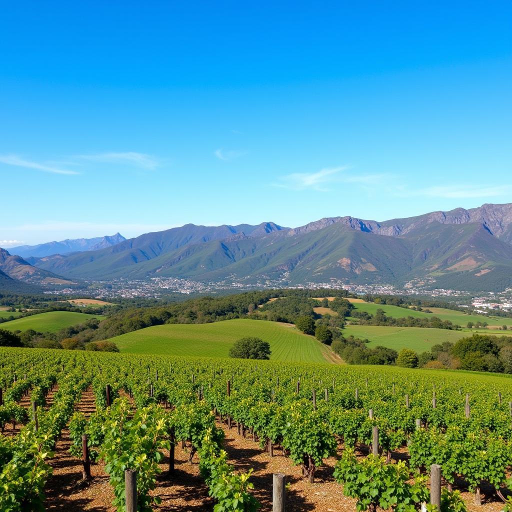 South African Vineyards in Stellenbosch