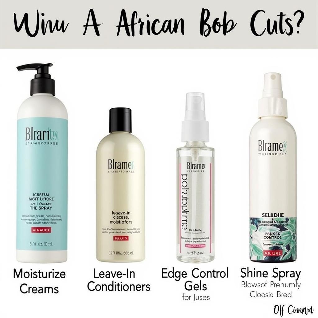 Essential Styling Products for African Bob Cuts