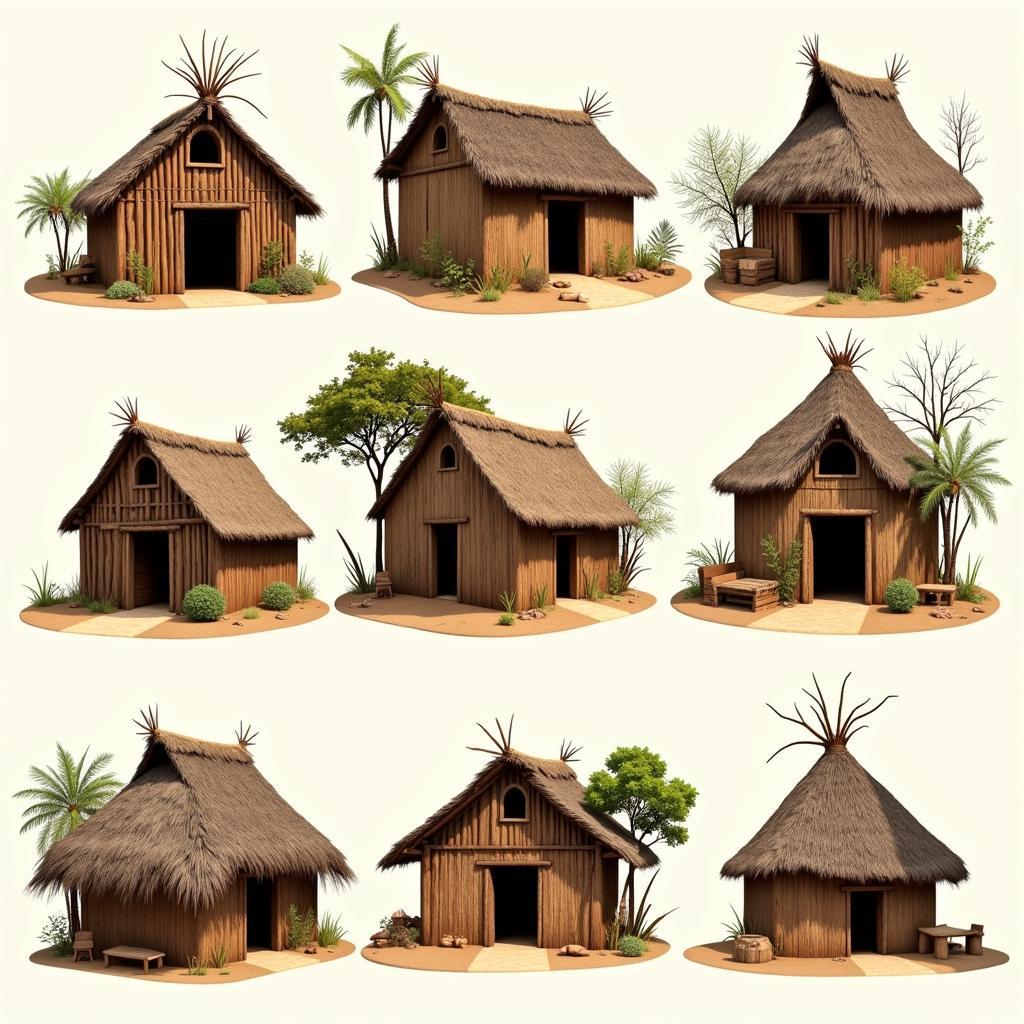 Sub-Saharan African Huts: Harmony with Nature