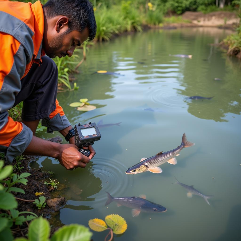 Sustainable African catfish farming in Tamilnadu: Focus on water quality and environment.