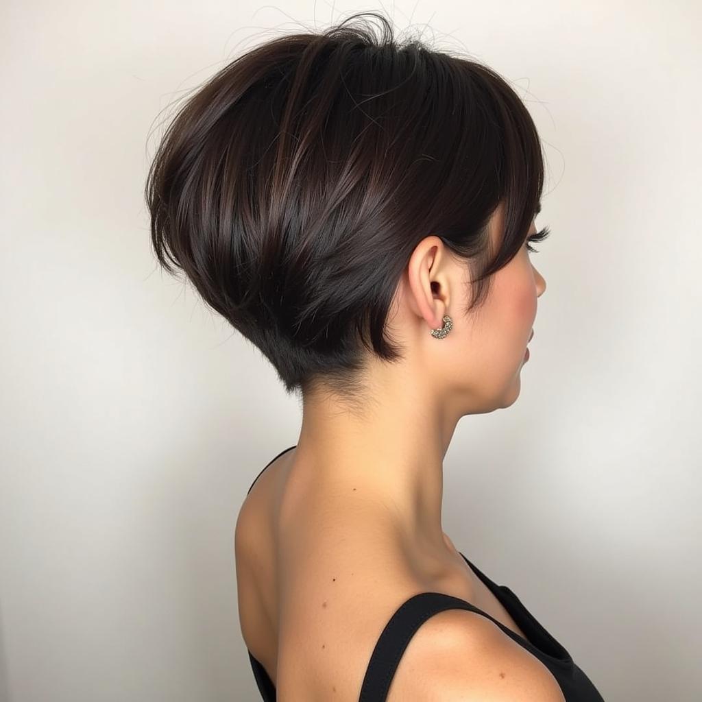 Tapered Hairstyle with Side Part