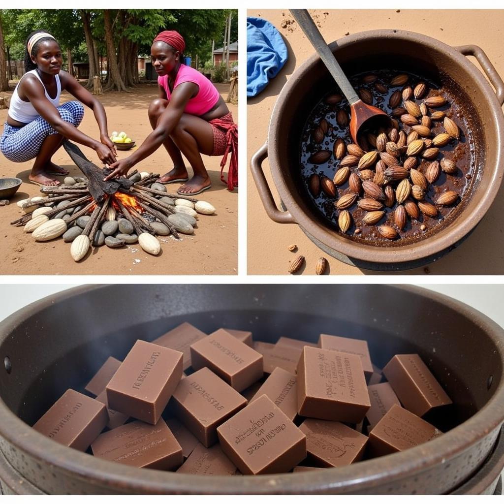 Traditional African Black Soap Making Process