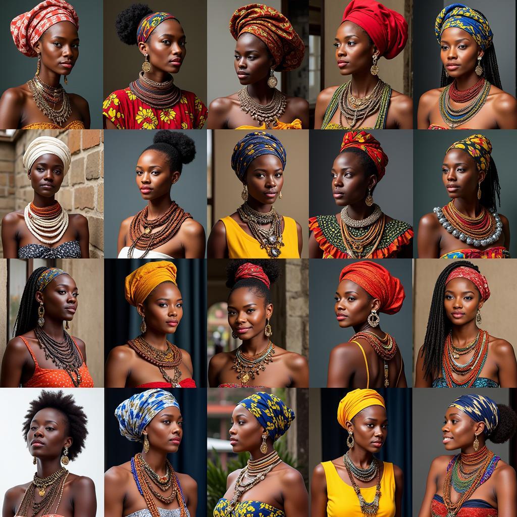 Showcase of Diverse Traditional African Female Outfits