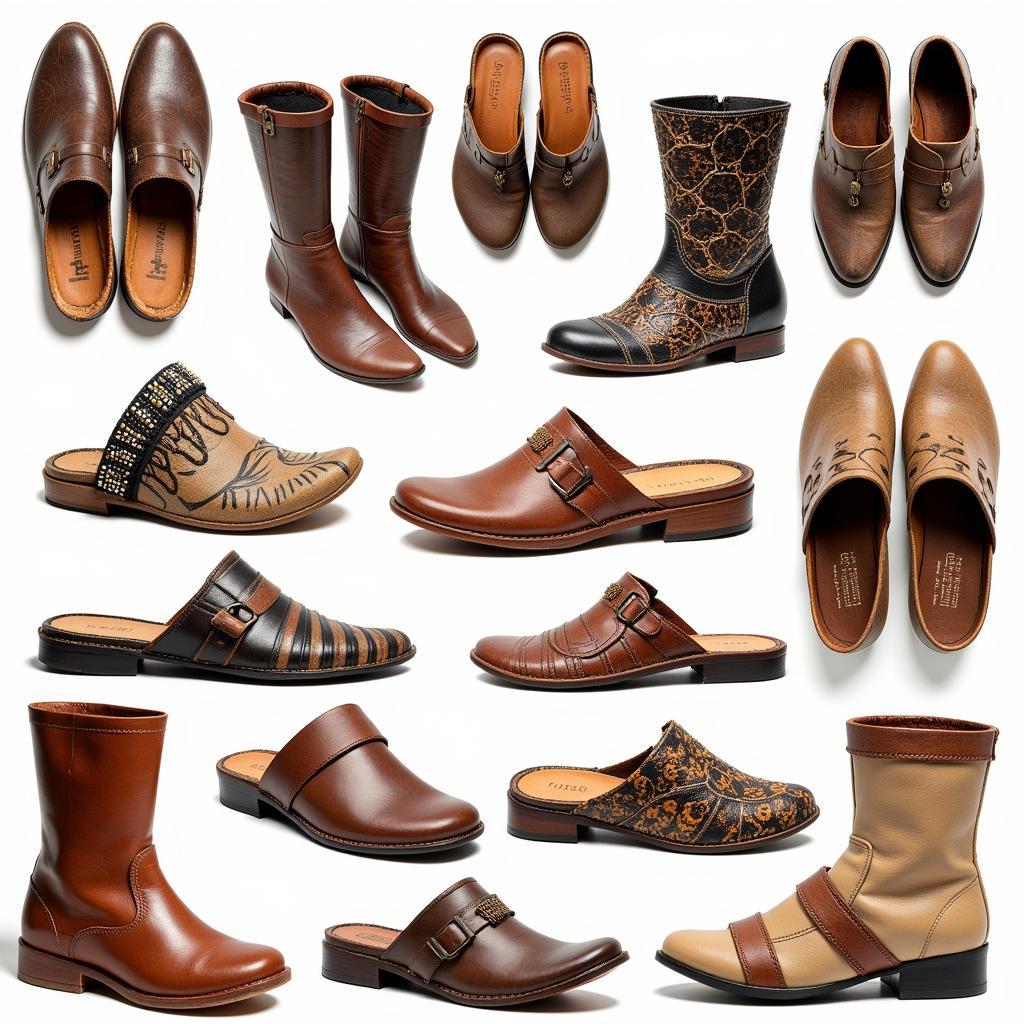 Traditional African Footwear: A Variety of Styles and Materials