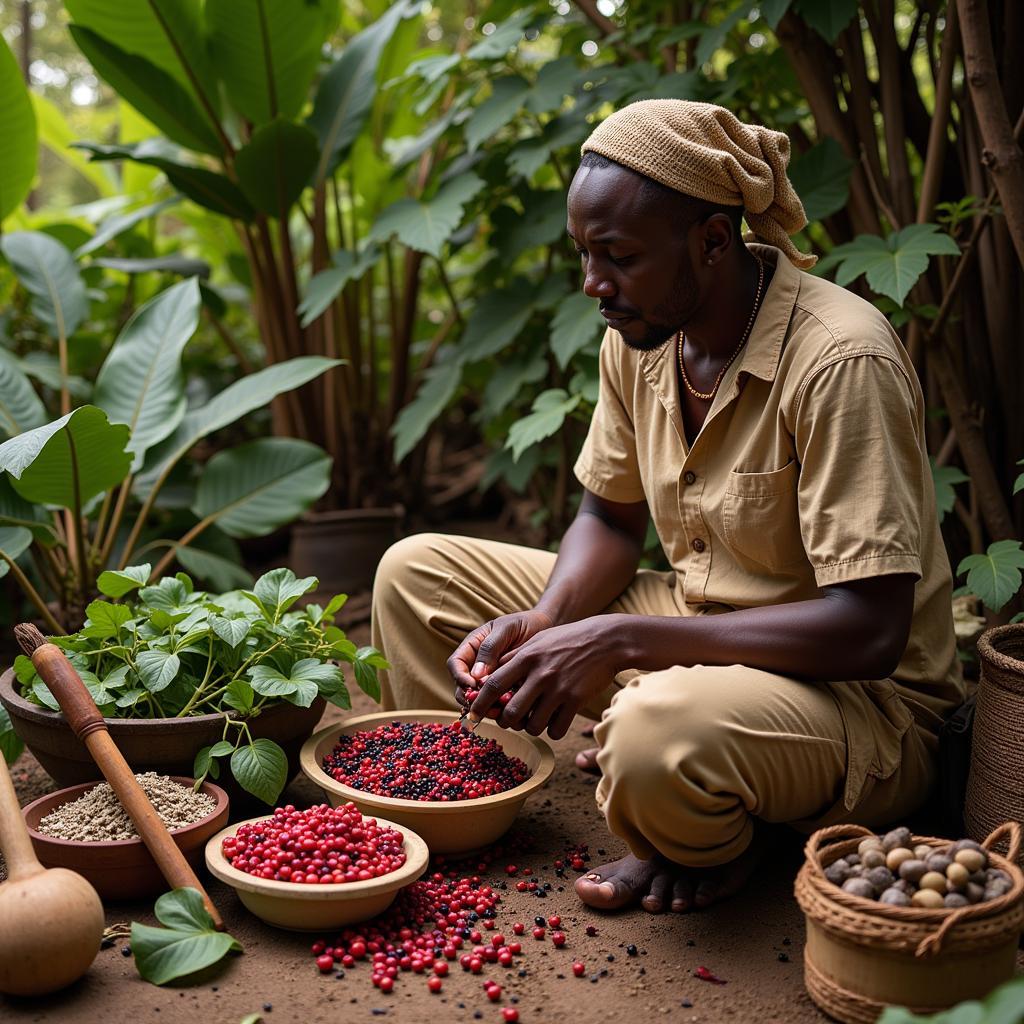 Traditional African Medicine Using Berries for Healing